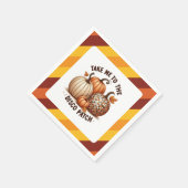 Neem me mee naar het Disco Patch Pumpkin Fall-fees Servet (Hoek)