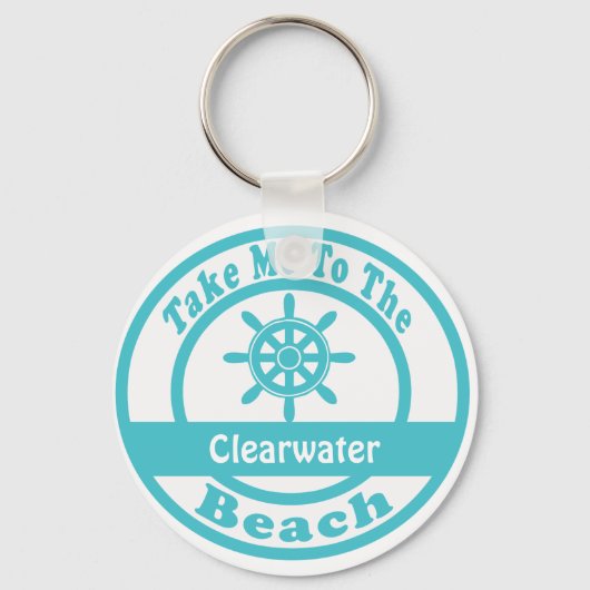 Neem me mee naar het rioolwaterstrand sleutelhanger (Voorkant)