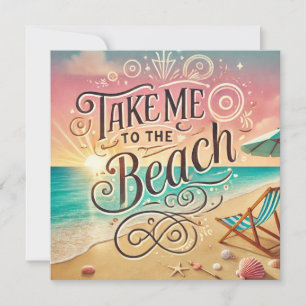 Neem me mee naar het strand - Sunset Bliss Kaart