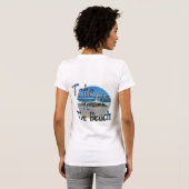 Neem me mee naar het strand, t-shirt (Achterkant volledig)