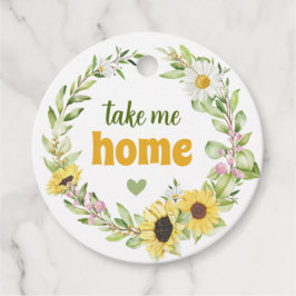 Neem me mee naar huis Kijk me Plant zaaigoed potga Bedankjes Labels