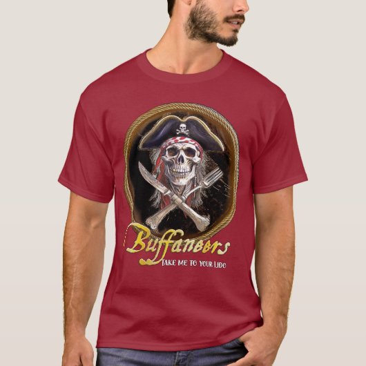 Neem me mee naar je Lido Buffaneer Pirate T-shirt (Voorkant)