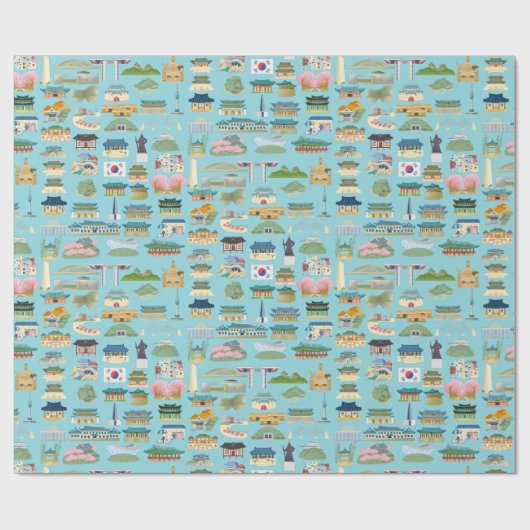 Neem me mee naar Korea 으 데 (나) 한 Cadeaupapier (Vlak)