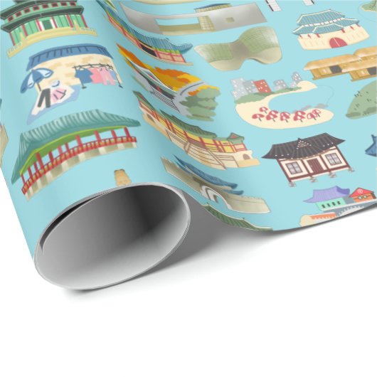 Neem me mee naar Korea 으 데 (나) 한 Cadeaupapier (Rol Hoek)