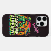 Neem me mee naar kosmische avonturen! iPhone hoesje (Achterkant horizontaal)
