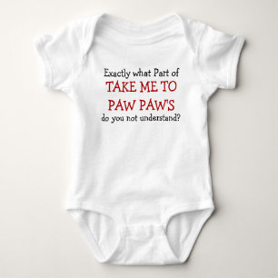 Neem me mee naar Paw Paw's Baby Baby bodysuit