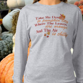 Neem me mee naar Pumpkin City Long Sleeve T T-shirt