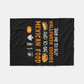 Neem me mee om Halloween-goodies te kopen en om Me Fleece Deken (Voorkant (Horizontaal))