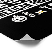 Neem me mee om Halloween-spullen te kopen en Mexic Poster (Hoek)