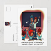 Neem Me Mee Pensioen Ansichtkaart Briefkaart (Voorkant / Achterkant)