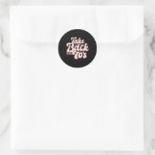 Neem me mee terug naar de jaren 70 Muziek Retro Ronde Sticker (Tas)