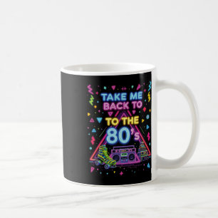 Neem me mee terug naar de jaren 80 Retro oude scho Koffiemok