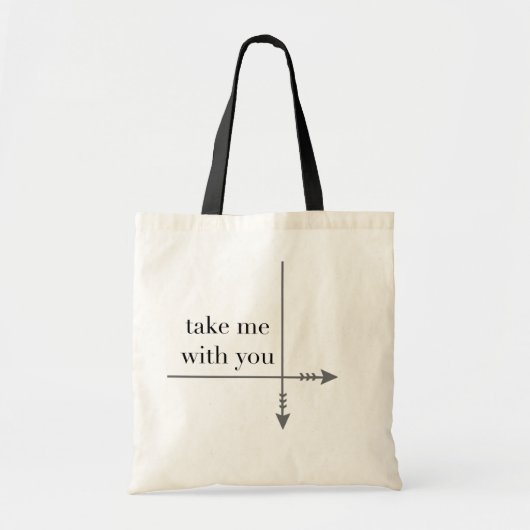 Neem me mee. tote bag (Voorkant)