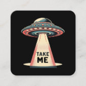 neem me mee vierkante visitekaartje (Voorkant)