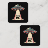 neem me mee vierkante visitekaartje (Voorkant / Achterkant)