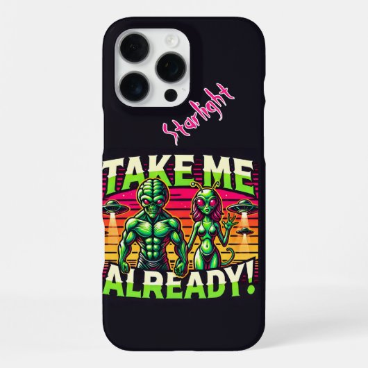 Neem me mee voorbij de sterren! iPhone hoesje (Achterkant)
