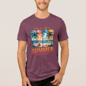 Neem me mee waar de zomer nooit eindigt Tri-Blend shirt (Voorkant)