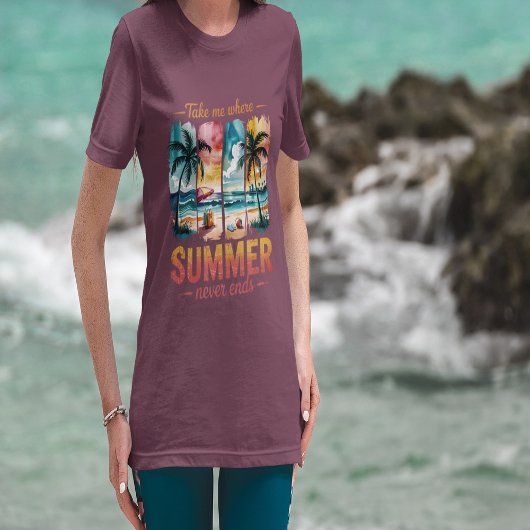 Neem me mee waar de zomer nooit eindigt Tri-Blend shirt