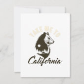 Neem me naar Californië op de briefkaart (Voorkant)