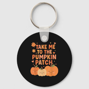 Neem Me Naar De Pompoen Vlek Peuter Herfst Pompoen Sleutelhanger