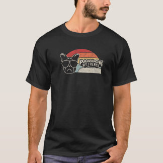 Neem Me Niet Kwiek Ouderwetse Retro Franse Bulldog T-shirt