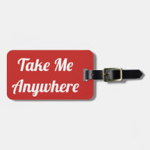 Neem me overal mee Bagagelabel