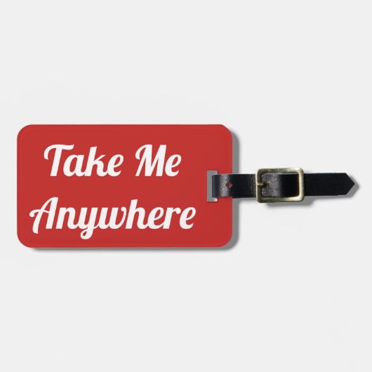 Neem me overal mee Bagagelabel (Voorkant horizontaal)