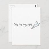 Neem me overal mee briefkaart (Voorkant / Achterkant)