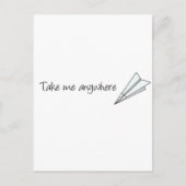 Neem me overal mee briefkaart (Voorkant)