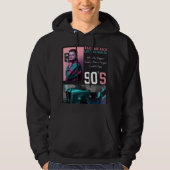 Neem me terug 90s nostalgie-kunstprint hoodie (Voorkant)