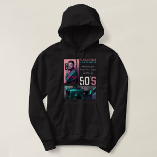 Neem me terug 90s nostalgie-kunstprint hoodie