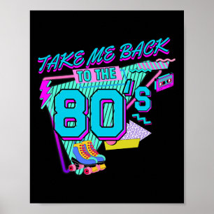 Neem me terug naar de jaren 80 Retro Vintage Hallo Poster