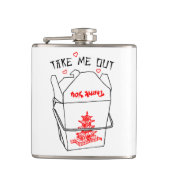 Neem me uit Chinees uitstapje hart Heupfles (Voorkant)