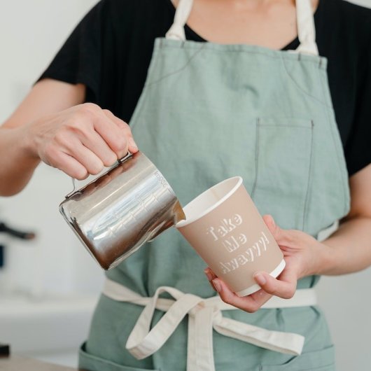 Neem me weg Quote Coffee Shop Business Papieren Bekers