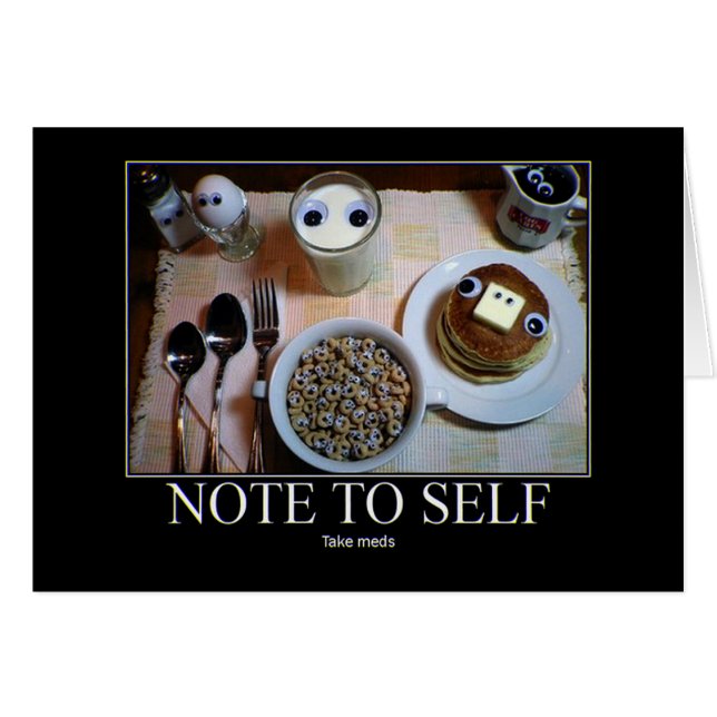 Neem Meds! kaarten (Voorkant Horizontaal)