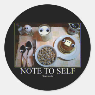 Neem Meds, sticker. Ronde Sticker