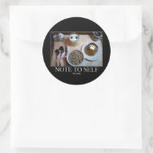 Neem Meds, sticker. Ronde Sticker (Tas)