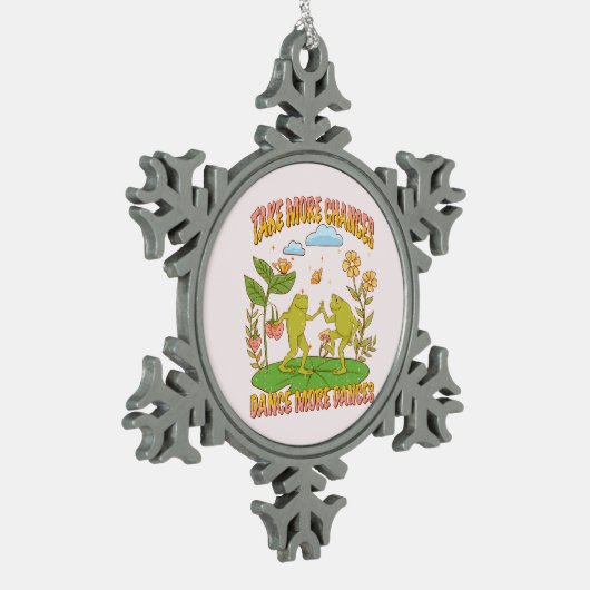 Neem meer mogelijkheden, Dance Meer Dances Tin Sneeuwvlok Ornament (Links)