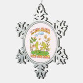 Neem meer mogelijkheden, Dance Meer Dances Tin Sneeuwvlok Ornament (Rechts)
