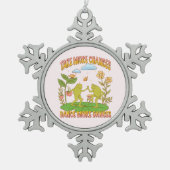 Neem meer mogelijkheden, Dance Meer Dances Tin Sneeuwvlok Ornament (Voorkant)