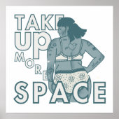 Neem meer ruimte in beslag. Zelfliefde & Acceptati Poster (Voorkant)