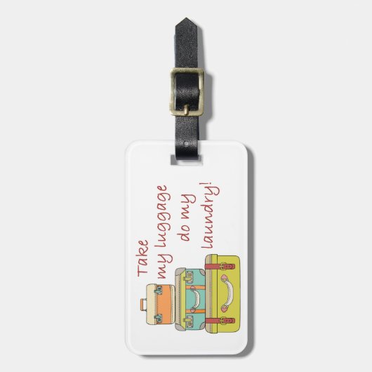 Neem mijn bagage mee bagagelabel (Voorkant verticaal)