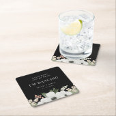 Neem mijn Drink niet, ik danst Floral Botanical. Kartonnen Onderzetters (Insitu)