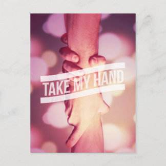 Neem mijn hand briefkaart