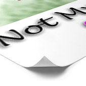 Neem mijn hand niet mijn leven. poster (Hoek)