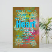 Neem mijn hart briefpapier (Staand voorkant)