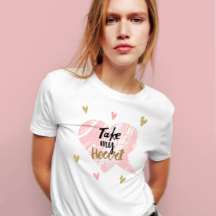 Neem mijn hart   Gelukkige Valentijnsdag Modern Gi T-shirt