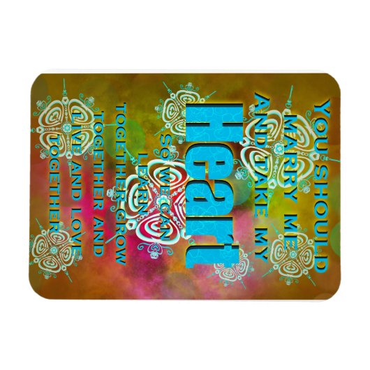 Neem mijn hart magneet (Horizontaal)