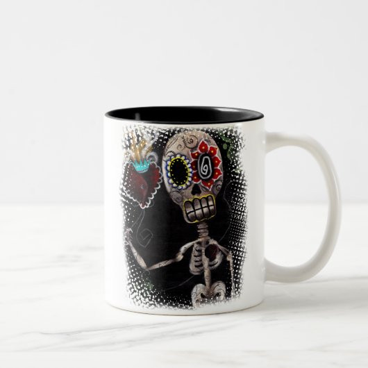 Neem mijn hart tweekleurige koffiemok (Rechts)