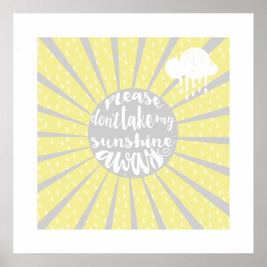 Neem mijn zonneschijn niet weg. poster (Voorkant)